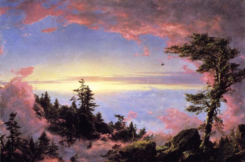 Frederic Edwin Church Above the Clouds at Sunrise